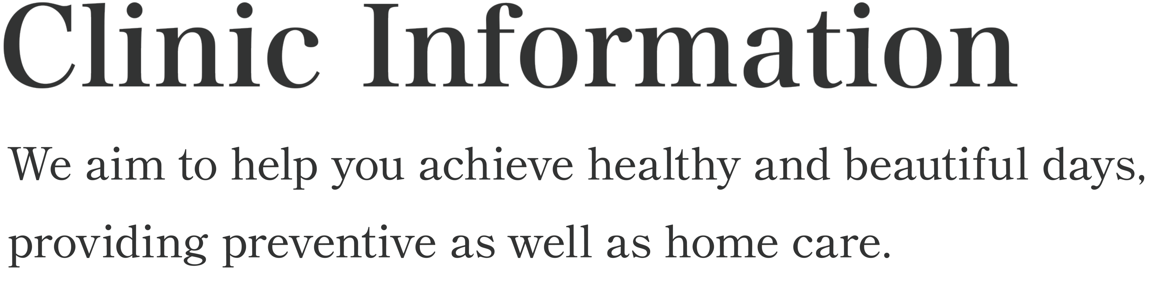 Clinic Information